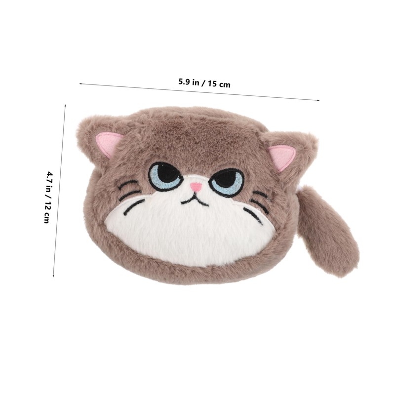 Gatuida Cute Cat Plush Coin Purse with Ample Storage Soft