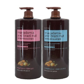 Elastin Macadamia & Brazil Nut Repair Shampoo + Conditioner 1500ml, 1 Bottle, 1.5L / 마카다미아 앤 브라질넛 리페어 샴푸+컨디 1500ml, 1개, 1.5L