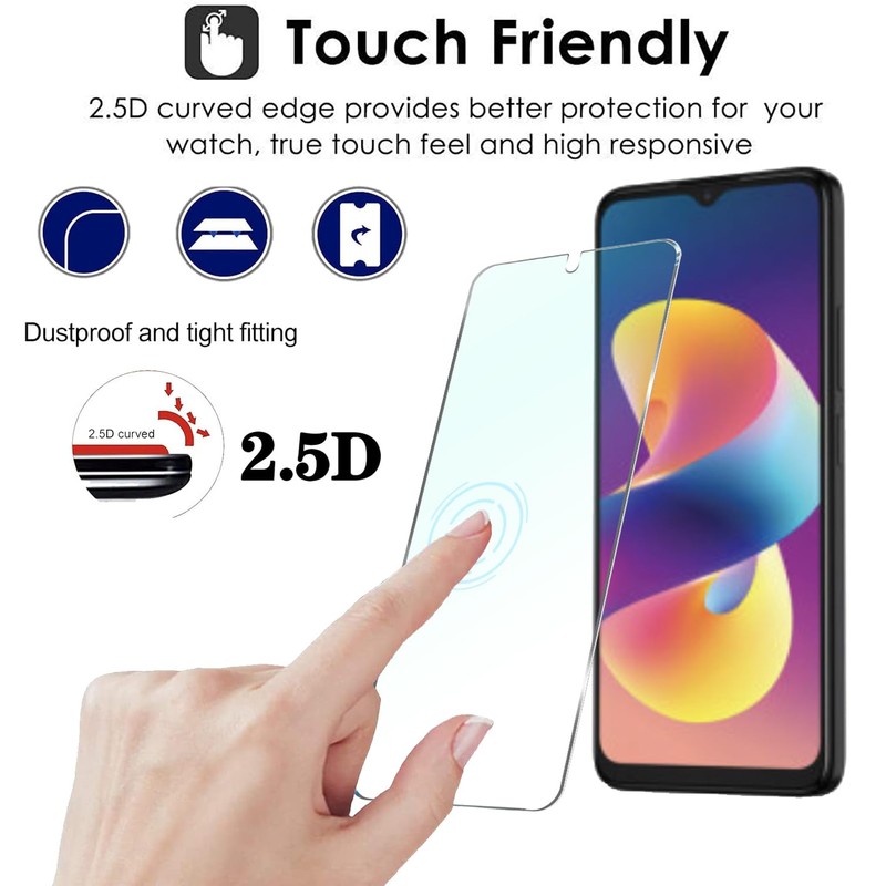 Tuxiwei [ 4-Pack For BLU G34 Tempered Glass Screen Protector,