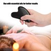 Professional Obsidian Face Massage Gua Sha Tool Portable Body Therapy