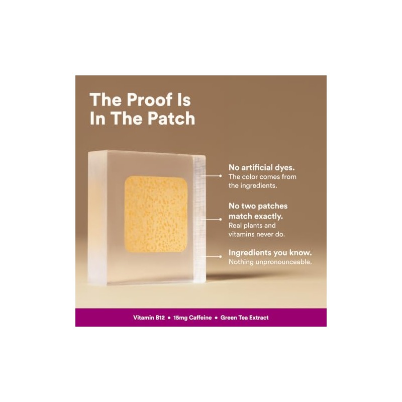 The Good Patch Parche despierto B12 con ingredientes a base