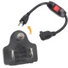 Inline On/Off Switch Extension Cord, Plugrand 3-Prong Household Switchable Power