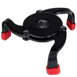 YAKAMOZ Universal Oil Filter Wrench, 2 Way Adjustable 3 Jaw Oil Filter Claw Wrench Removal Tool for Removing 2-1/4" to 3-3/4" Automotive Oil Filters