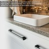 10 Pack 160mm Black Drawer Handle Kitchen Cabinet Square Black