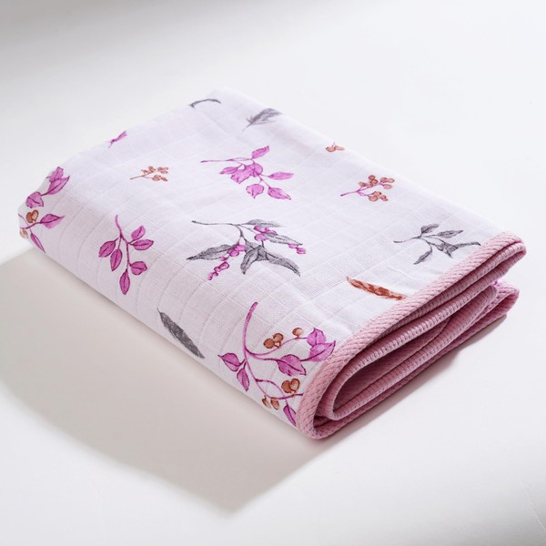 Double Layer Muslin Baby Blanket for Unisex Boys and Girls.