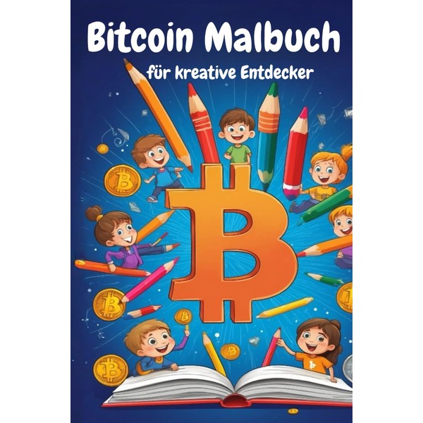 Bitcoin zum ausmalen | Ausmalbuch für Kinder ab 4 Jahren