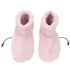 Heated Foot Warmer Electric Heating Booties Slippers, Soft Plush, Wear