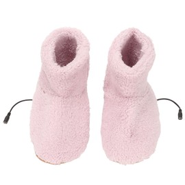 Heated Foot Warmer Electric Heating Booties Slippers, Soft Plush, Wear Gifts for Women Men ()