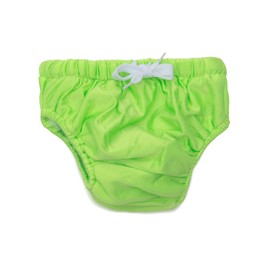 KaWaii Baby Swim Cloth Diaper, Reusable Unisex Toddler Swimming Pants, Lightweight, Baby Boy & Girl Gifts Blue & Green, Pack of 2 (32-40 lbs/2-3T)