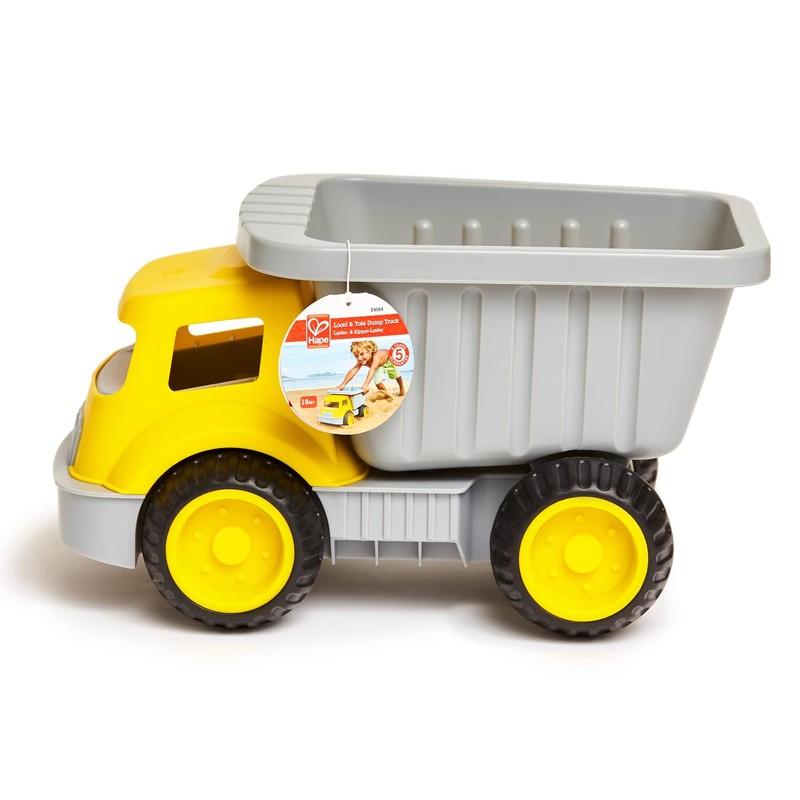 Hape Load & Tote 14.4" Dump Truck| Outdoor & Indoor