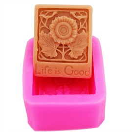 Longzang Life is Good 50179 Craft Art Silicone Soap Mold Craft Molds DIY Handmade Soap Molds