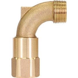 Swivel Elbow for Quick Coupling, Brass, 3/4"