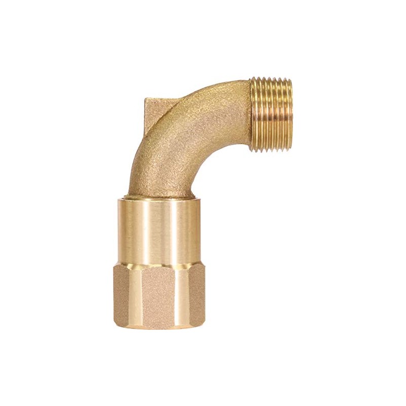 Swivel Elbow for Quick Coupling, Brass, 3/4"