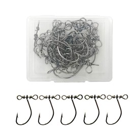 30Pcs/Box Drop Shot Hooks in-line Drop Shot Rig Fishing Hooks for Bass,Perch