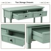 Sofa Table with Drawers Entryway Table Wood Console Table with