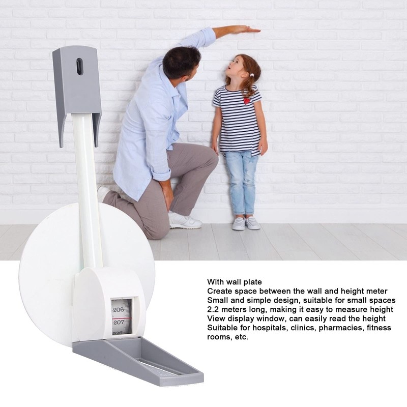 Wall Mounted Altimeter, 220 Cm Stadiometer Growth Ruler Stature Roll