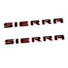Yoaoo 2Pack OEM Sierra Red Line Emblem 3D Badges Nameplate