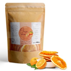 Cocktail Crowd Dried Orange Slices Wheels, Cocktail Garnish Orange Slices Nothing Added Dehydrated Gluten & Sugar Free Orange Slices for Drinks, Fruits for Drinks Cocktail Gins (100, Grams)
