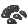 10Pcs Golf Iron Covers Set Clear Numbers Soft Protective Golf