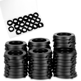 Exircy 50 Pcs Garden Hose Washers Hose Ring Heavy Duty Rubber Washer Hoses Seal Waters Fit All Standard 3/4" Water Faucet and Garden Hoses