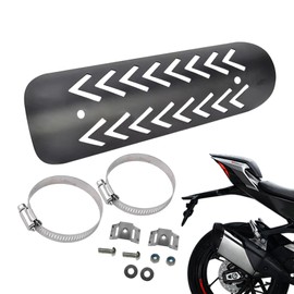 Motorcycle Exhaust Heat Shield - Anti-Scald Pipe Heat Protector,For Urban Commuting Touring Modification Motocross Protection
