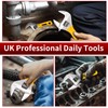 Sharp-tec Adjustable Spanner Set, Wide Jaw Opening Adjustable Wrench, Heavy-Duty