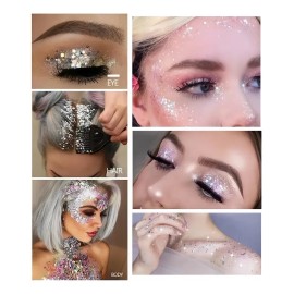 Paleta De Sombras De Ojos Con Lentejuelas De 16 Colores Con