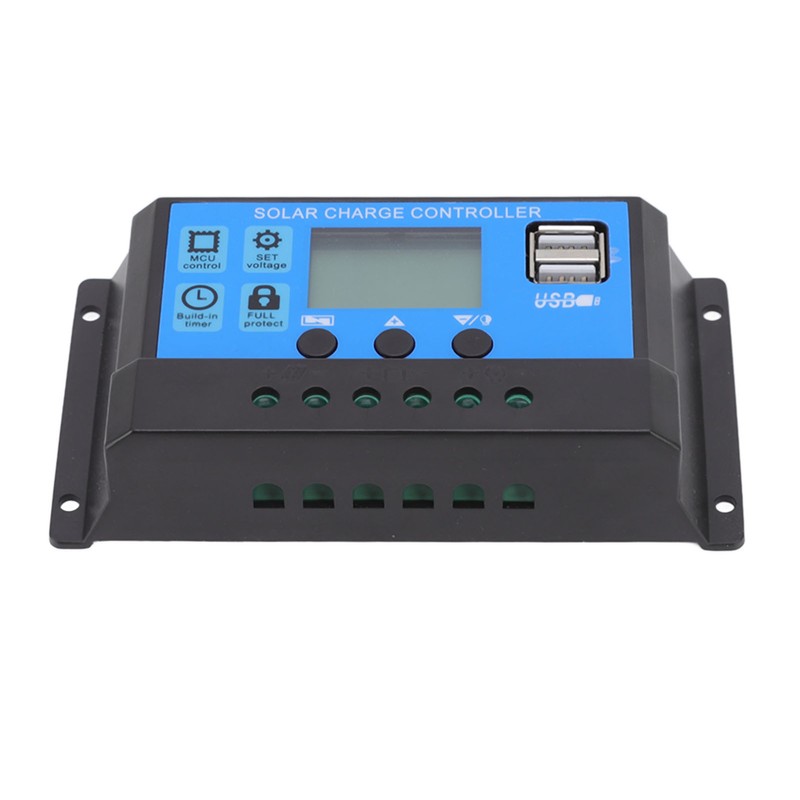 12V 24V Solar Charge Controller Dual USB Port Solar Panel