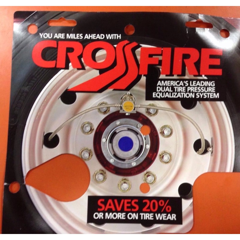 CROSSFIRE TIRE EQUALIZER SYSTEM 80 PSI STAINLESS STEEL HOSES