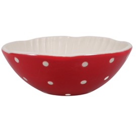ABOOFAN Mushroom Design Ceramic Salad Bowl 5.9 Inch Hand-Glazed Serving Bowl for Soup Noodles Snacks Parties