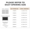 30x6 Baseboard Return Air Grille for 30"Wx6"H Duct Opening, 7/8"