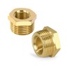Brass Reducer, 3/8 Inch Male Thread x 1/8 Inch Female