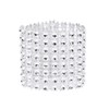 100Pcs Chair Sash Rings Holder With Easy Closure Diamond Wrap