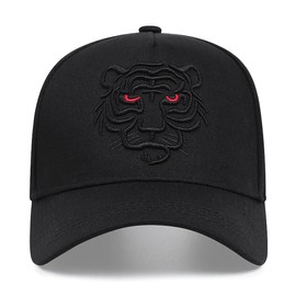 Tiger Hat Baseball Cap Embroidered Trucker Animal Cap Dad Hats Cool Hip Hop Sports Fan Tennis Caps for Men Women (US, Alpha, One Size, Black)