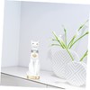 Ciieeo Lifelike Small Egypt Cat Figurine Cat Statue Decor Vivid