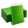 25 Pack Christmas 7x10 inch Poly Bubble Mailers Padded Envelopes