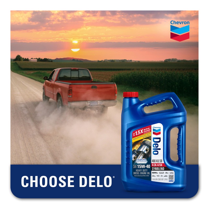 Delo 400 XLE Heavy Duty Synblend Diesel Engine Oil 15W-40,