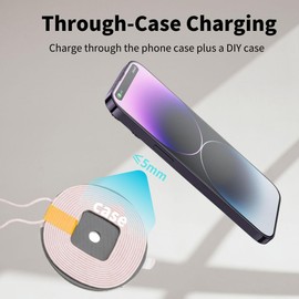 Btree Qi Wireless Charger Transmitter Module Wireless Charger PCBA Circuit Board Coil Thin Phone One Coil Wireless Charger DIY Wireless Charger Part with Micro USB Port, Fast 5W 10W 15W Induction