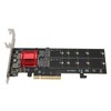 Dual M.2 PCIe NVMe Adapter with PCIe Bifurcation Function SSD
