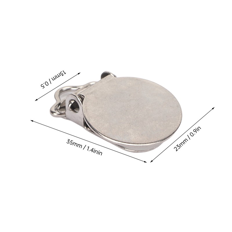 30pcs Metal Round Pacifier Clips for Toddler Rust Prevention Electroplated