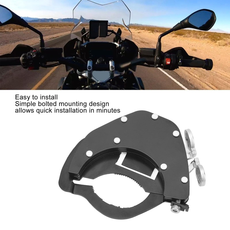 Motorcycle Throttle Lock, Black Metal Motorcycle Handlebar Throttle Lock Universal