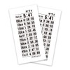 Lap Time Stickers 2 Pack Full Marathon Waterless Tattoo Stickers