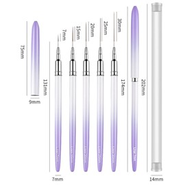 Frogued Nail Drawing Brush Nail Art Brushes DIY Nail Art Liner Brush Painting Multifunctional 25mm Nail Art Brushes, Nail Art Brushes (30mm)