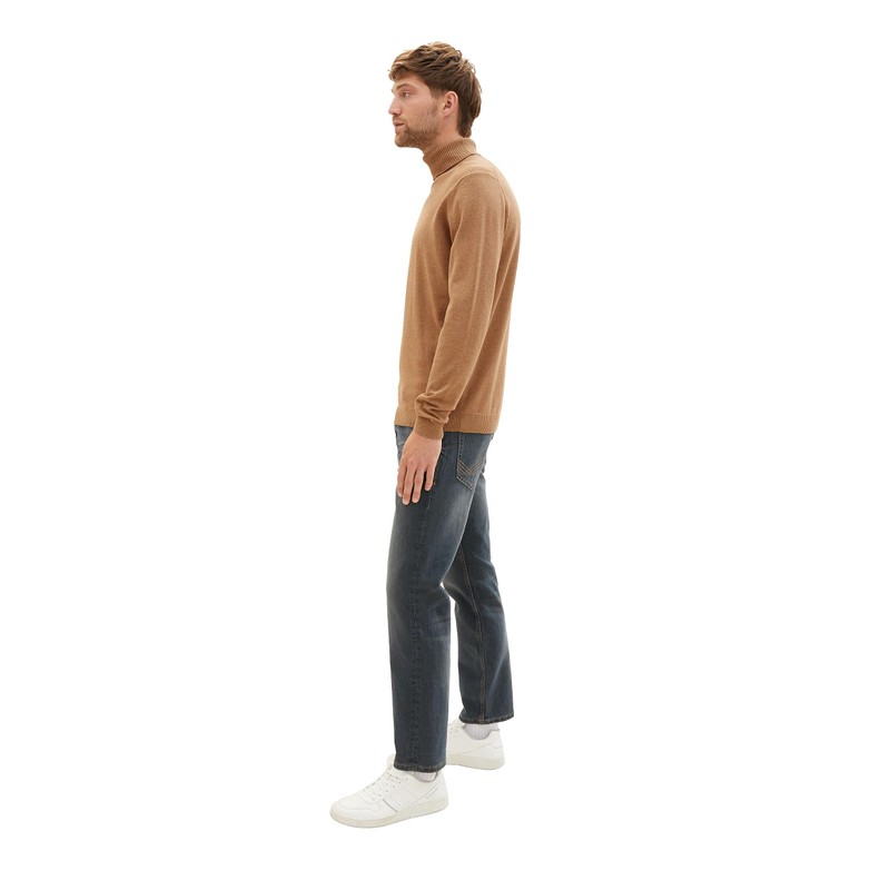 Tom Tailor Men's Marvin Straight Jeans, 10281 - Mid Stone