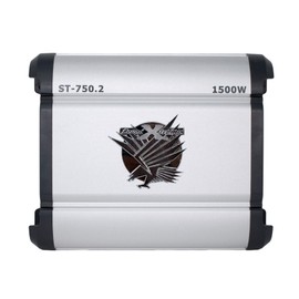 SoundXtreme ST-750.2 Two Channel Amplifier 2 Ohm Stable 1500W w/ Remote Subwoofer Level Control