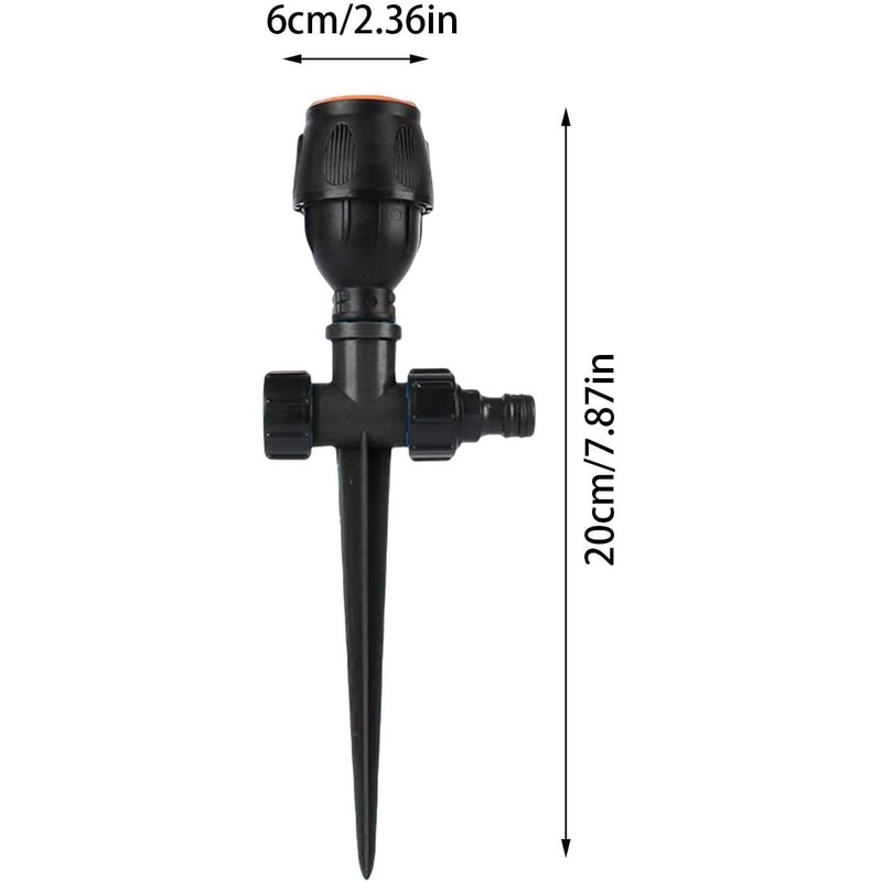 Rotating Tripod Sprinkler Impulse Sprinkler with Tripod, 360 Degree Automatic