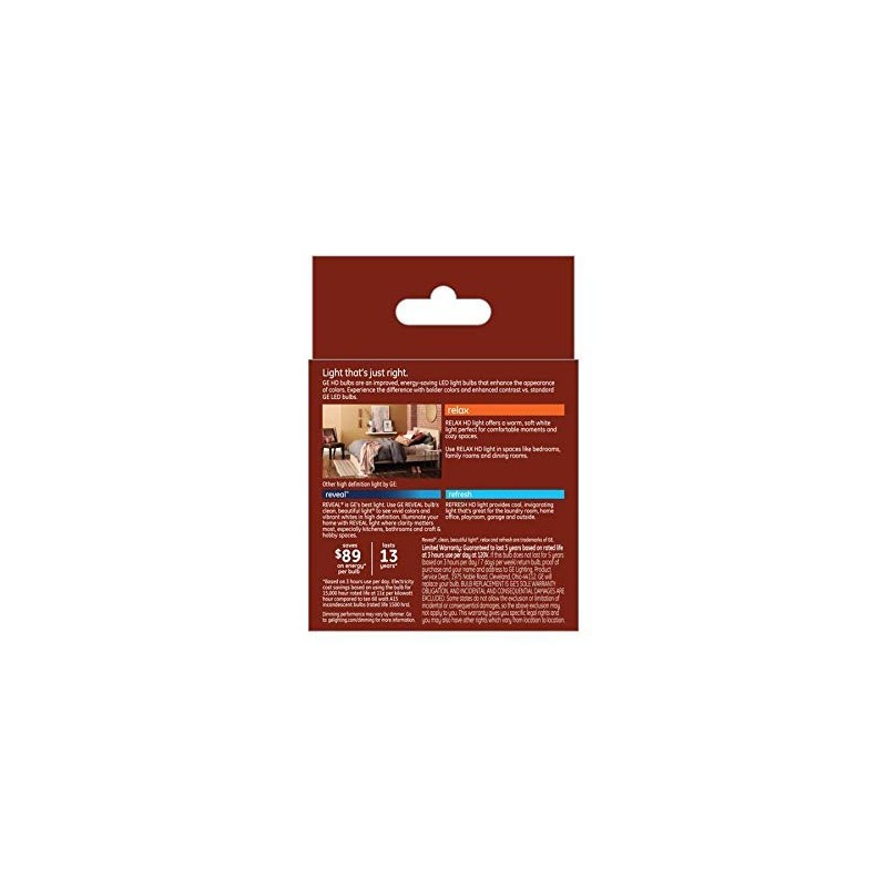 GE Relax 2-Pack 60 W Equivalent Dimmable Soft White A15