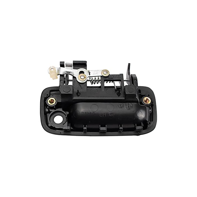 TRQ Metal Reinforced Front Left Exterior Door Handle Black Black,