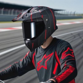 VCOROS VS-908 Dual Sport Adventure Motorcycle Helmet Full Face, Dirt Bike, Motocross, Off-Road, ATV, UTV for Adults Men DOT Approved (Matte Amassed, S)