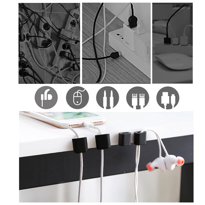 Neyiem Cable Clips, Cable Stand, Wall Storage, Home, Office Table,